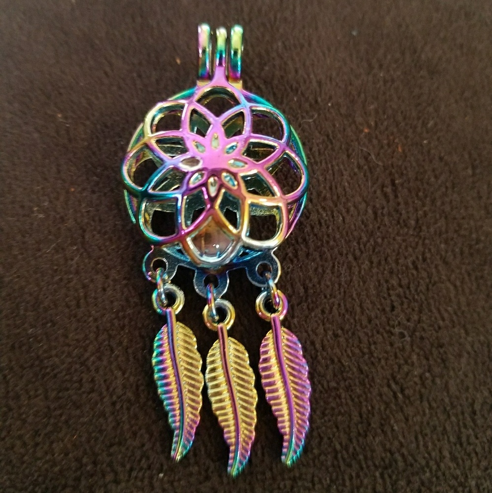 Rainbow  dream catcher pearl cage